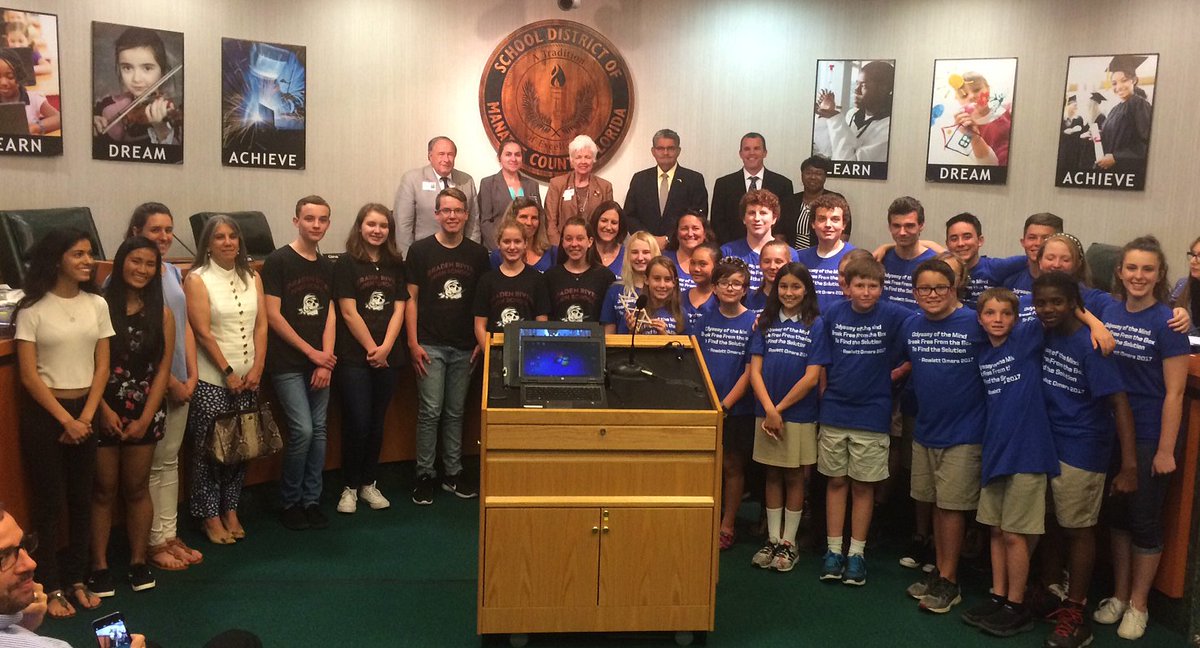 Manateeschools's tweet photo. Odyssey of the Mind Teams from Rowlett Academy, SCF Collegiate School and Braden River High qualified for the World Finals later this month. https://t.co/NSU2a2I4BD
