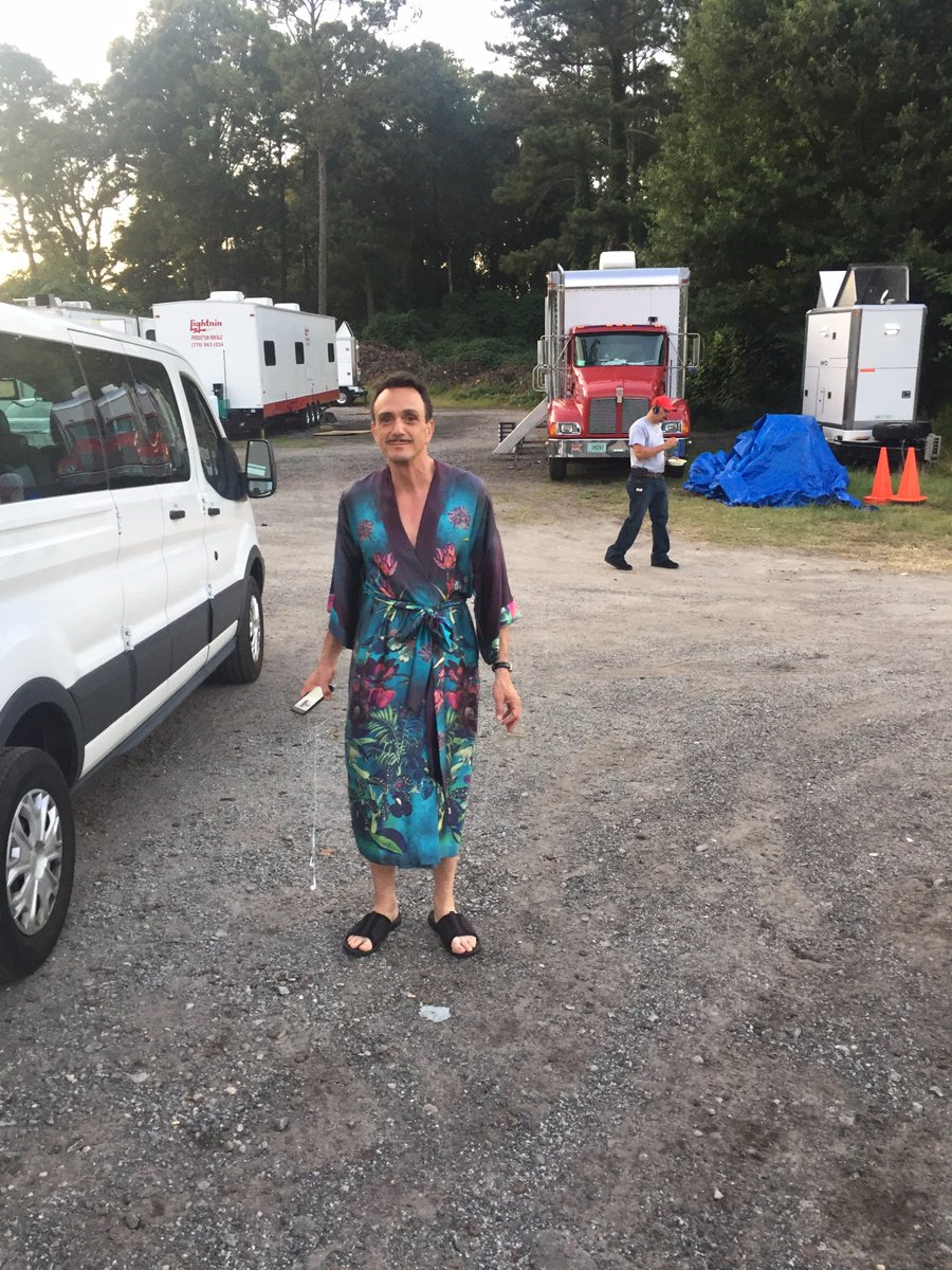 HankAzaria's tweet photo. Even in a trailer park, this is not a great look. #sandalsormoustache #equallybad #brockmire https://t.co/l7xSsdC5Uv