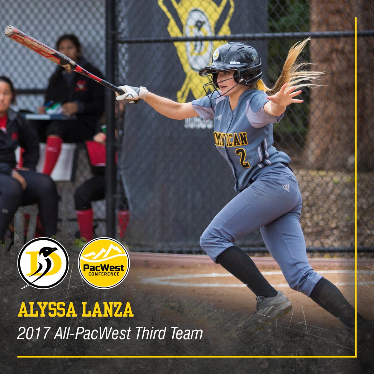 🐧⚾️ Lanza scores her first <a href="/ThePacWest/">PacWest Conference</a> honors after tremendous season patrolling Penguin Field. #penguinpride #PacWestSB