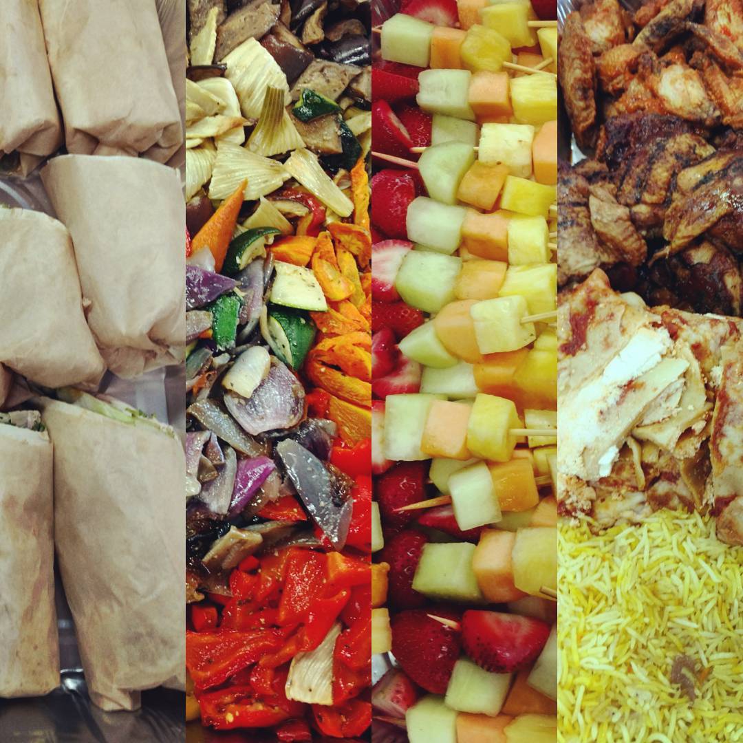 This colorful #FoodCollage comes to us after a #BarMitzvah at <a href="/BnaiIsraelCong/">B'nai Israel Cong.</a>. Congrats, Blum Family! Thanks for calling with #FoodToDonate!