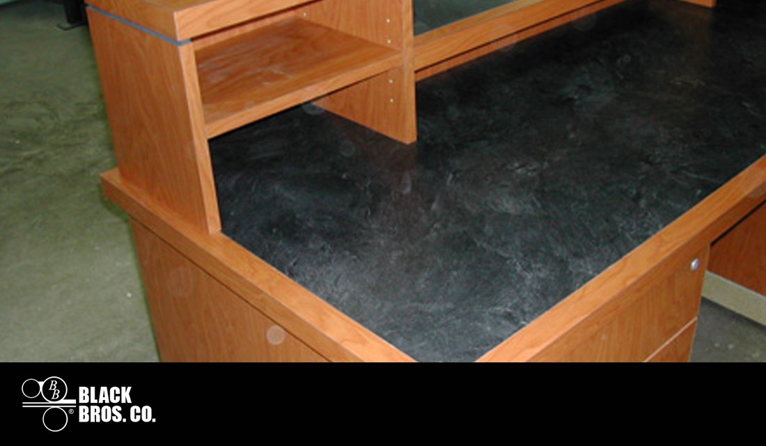 Sitting at your work desk right now? The shiny top is a laminate.
#BlackBros