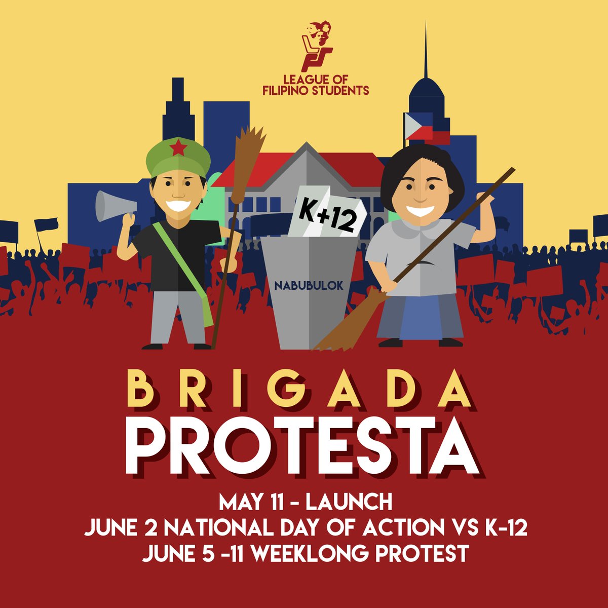 jp_rosos's tweet photo. #BrigadaProtesta #K12ibasura!
sbayan ang Brigada Eskwela 2017 ng isang
Kampanyang tunay na lilinis s marumi at bulok na sistema ng Edukasyon https://t.co/9KeroXRTPs