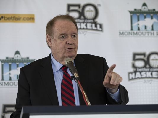 steveedelsonapp's tweet photo. Former Gov. Richard Codey to Monmouth Park: Racing's not dead yet. Just hang on until Gov. Chris Christie's gone https://t.co/ajmHi6jbRn https://t.co/ohSSTEsI4S