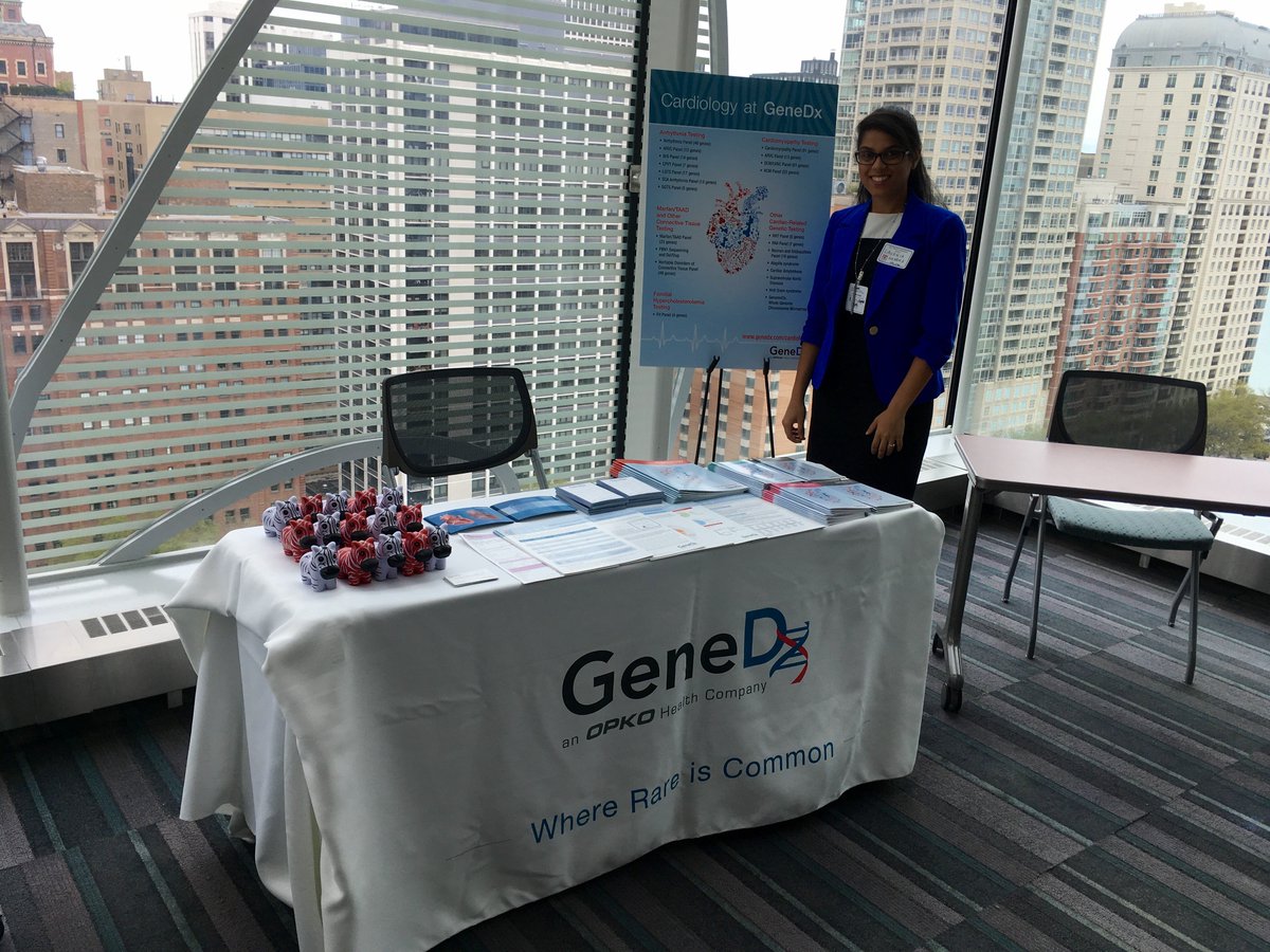 GeneDx's tweet photo. We are at the #PACES2017 pre #HRS2017 meeting at @LurieChildrens! Be sure to stop by the #GeneDx table to chat with us! https://t.co/QffsE5BK9B
