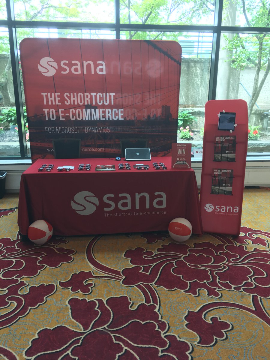 sanacommerce's tweet photo. Curious about #ecommerce for #MSDynAX? Make sure to drop by table 12 this week! #AXUGFocus https://t.co/Pukb9GX8wI