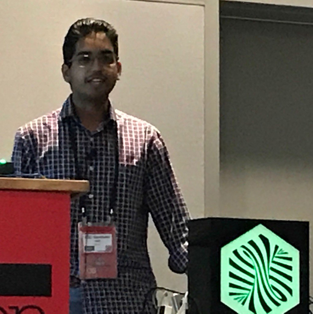 DivaDanese's tweet photo. Happy to see @bijilap presenting his tool for @PayPal, Mr. Gherkins at #innersourceday #OSCON2017. (He's @amazon now) https://t.co/80SULl0xUf