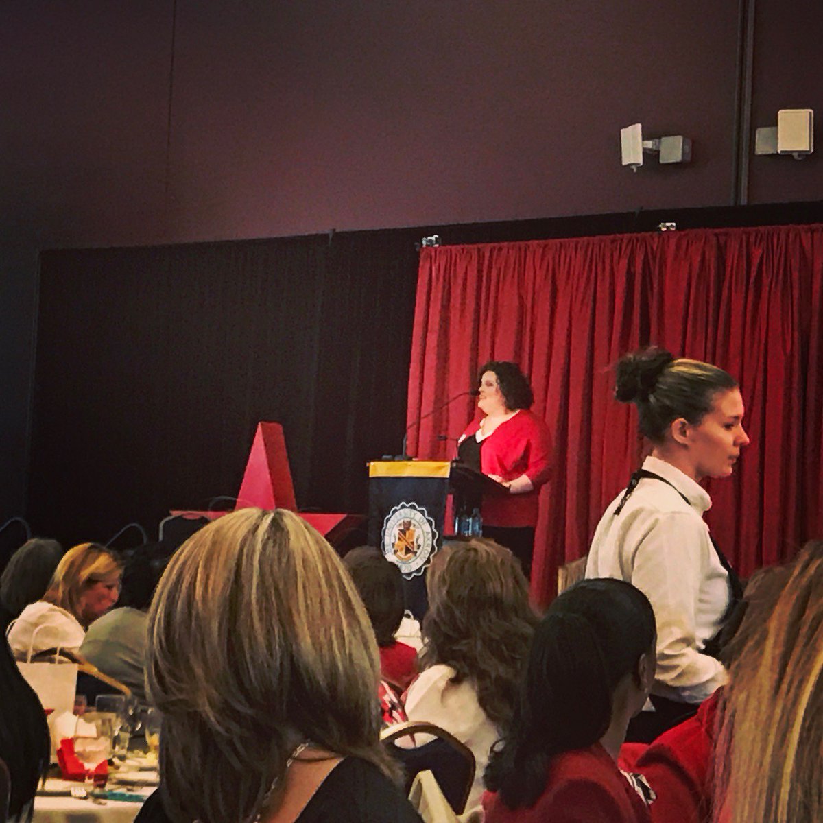 ReaCPA's tweet photo. @rebekahboyd26 shares her story of her journey through congenital heart disease at the 2017 #AkronGoRed For Women Luncheon @AmerHeartAkron https://t.co/yzwsrtBAdz