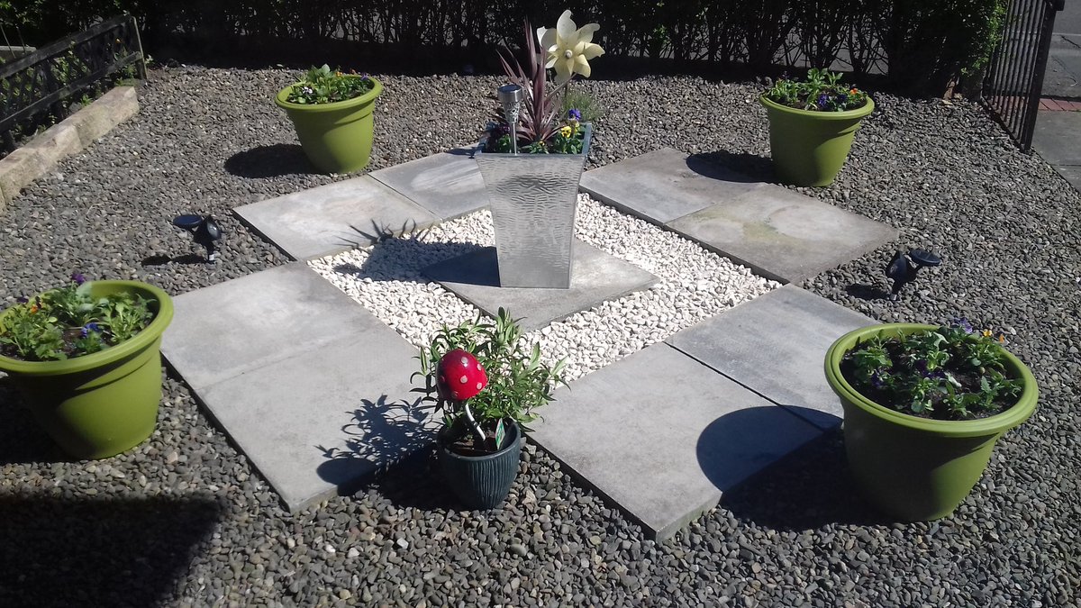 <a href="/LoveWilko/">wilko</a> From plain to decorative...Garden makeover with lovely new green pots and solar lights from #wilko