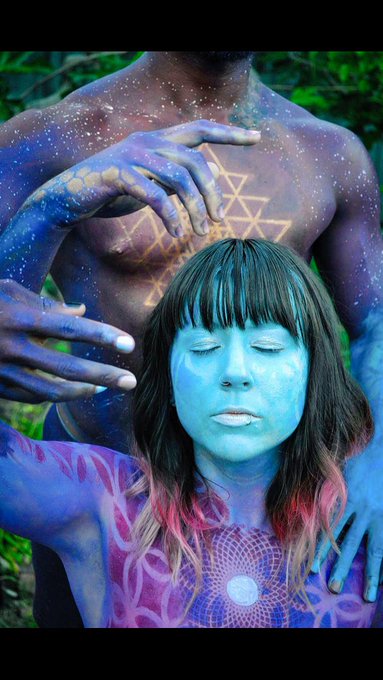 Sometimes I do more then model; sometimes I paint people. 😘  #BodyPaint #BodyArt #BodyPaintArtist #MUA<a href="/tag/art"class="tags"><span>#art</span></a><a href="/tag/mua"class="tags"><span>#mua</span></a><a href="/tag/bodyart"class="tags"><span>#bodyart</span></a><a href="/tag/sacredgeometry"class="tags"><span>#sacredgeometry</span></a><a href="/tag/bodypaint"class="tags"><span>#bodypaint</span></a>