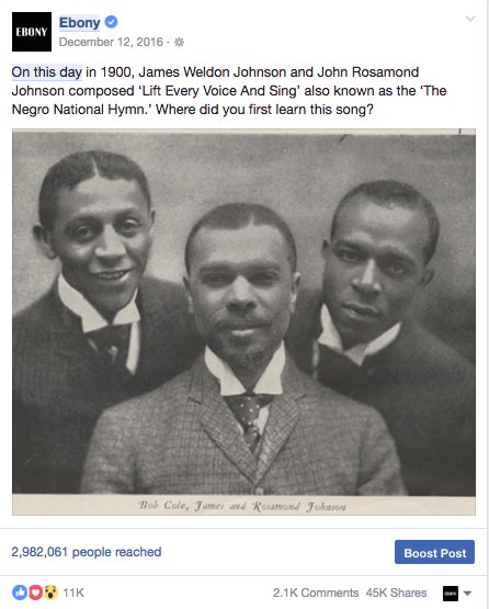 Melissa_Kimble's tweet photo. Here are a few more posts that I created for the 'On This Day' SM feature. I really LOVED #EBONYarchives. (note: all #s organic) https://t.co/4Y1sr15MS0
