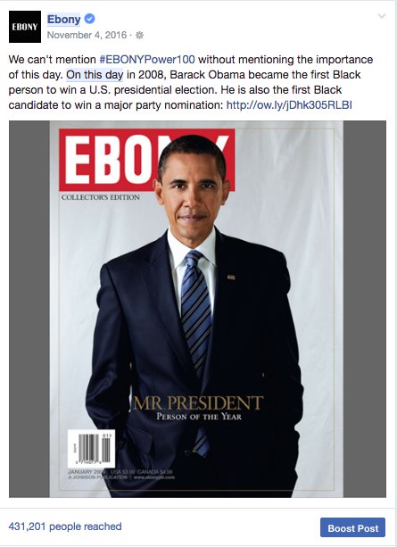 Melissa_Kimble's tweet photo. Here are a few more posts that I created for the 'On This Day' SM feature. I really LOVED #EBONYarchives. (note: all #s organic) https://t.co/4Y1sr15MS0
