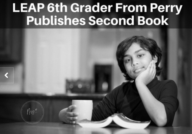 CFBISD's tweet photo. LEAP 6th Grader from Perry Middle School Publishes 2nd Book 📕 https://t.co/IxtOZBKBk2 Amazing!!! #cfbisd #read #novelist https://t.co/4oUzTSZwaU