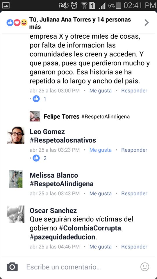 alindigena's tweet photo. #RespetoAlIndigena https://t.co/hE5SgIrCcn