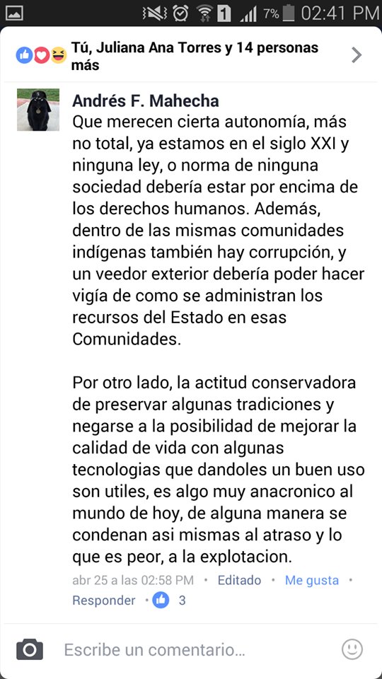 alindigena's tweet photo. #RespetoAlIndigena https://t.co/gPcQas25Fm