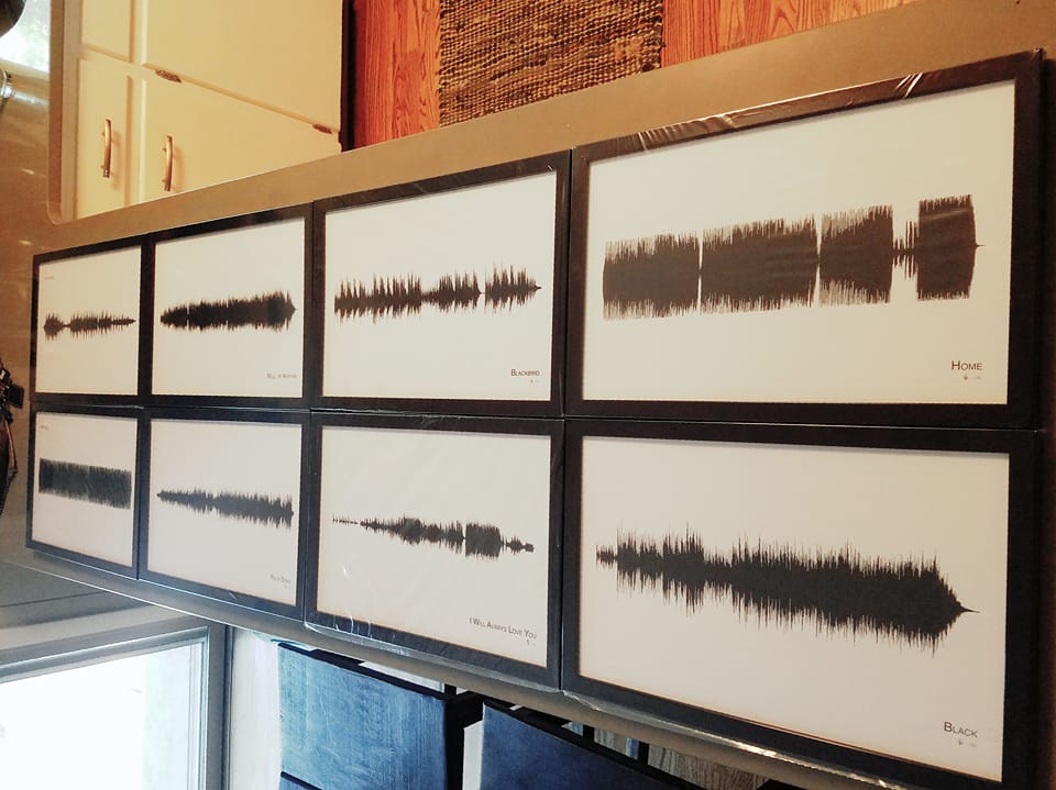 CumberlandCoast's tweet photo. These little lovelies will be making their way around the country to new homes today 
#soundwaveprints #amazonhandmade #customsoundwaveart https://t.co/HG2FmR7PQF