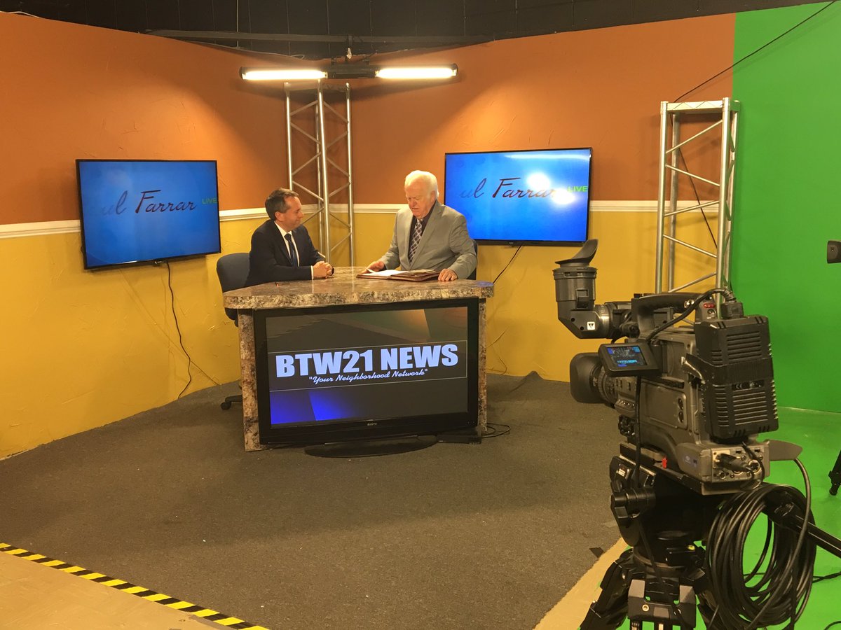 Preparing to join Paul Farrar <a href="/BTW21TV/">BTW21</a> LIVE at 4pm - tune in to ch. 21 if you're in the Martinsville area to hear about my pro-jobs message!