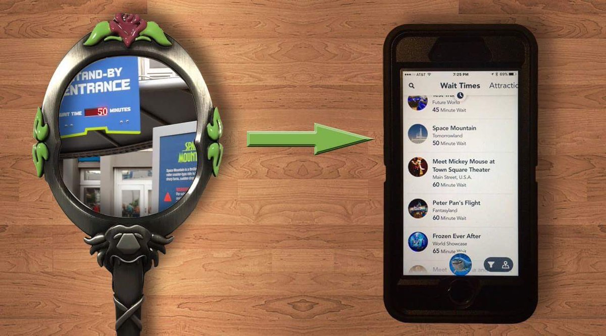 BKirk_EoE's tweet photo. #TuesdayTip You don't need an #EnchantedMirror to find wait times for your favorite @Disney attractions. #MickeyMouse #DisneyExperts https://t.co/QoMxbVx1lG