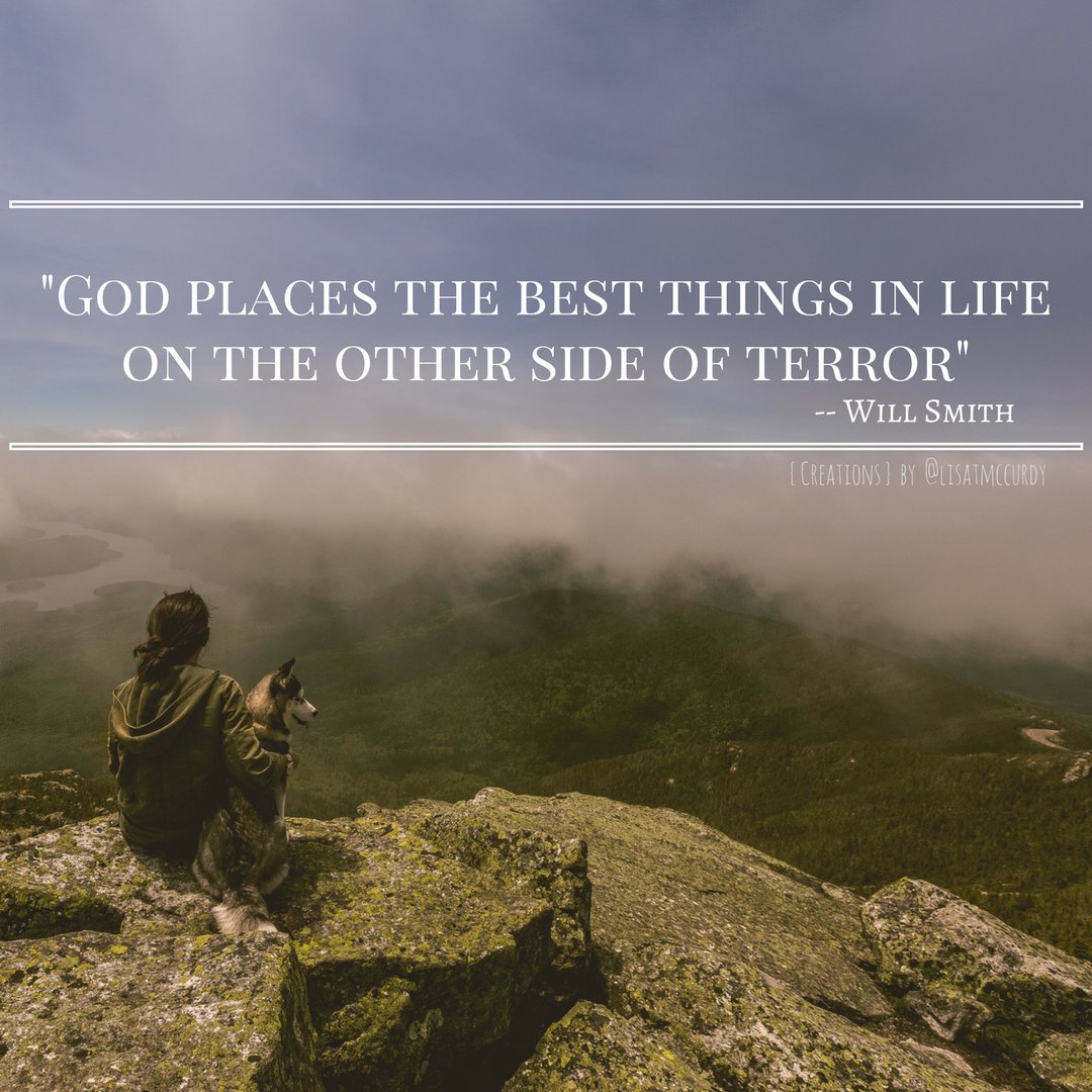 lisatmccurdy's tweet photo. Embrace the terror &amp; reap the rewards.
#transformationaltuesdays #willsmith #embracetheterror https://t.co/87jBiPrNx5