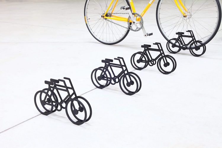 wellbelove's tweet photo. Brilliant: Tiny steel bikes are actually stands for life-size bicycles https://t.co/pYII4Ejod9 https://t.co/HGZVNlnXzg