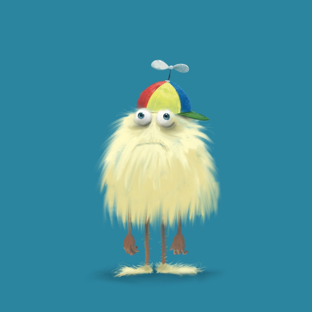 Yarrow_Cheney's tweet photo. All dressed up in his #sweet hat. https://t.co/4lkvsErlFC
