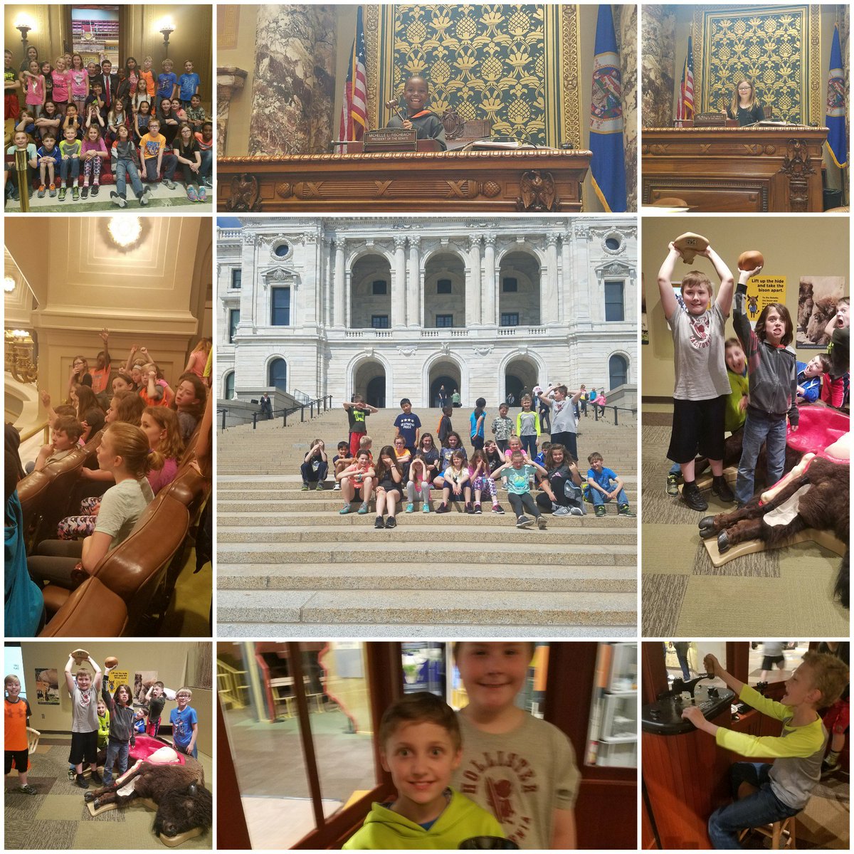 MsZieman's tweet photo. Fun at the State Capitol and MN History Center! @dana_niemann @KMZWestWood https://t.co/zkeM93Mxzl