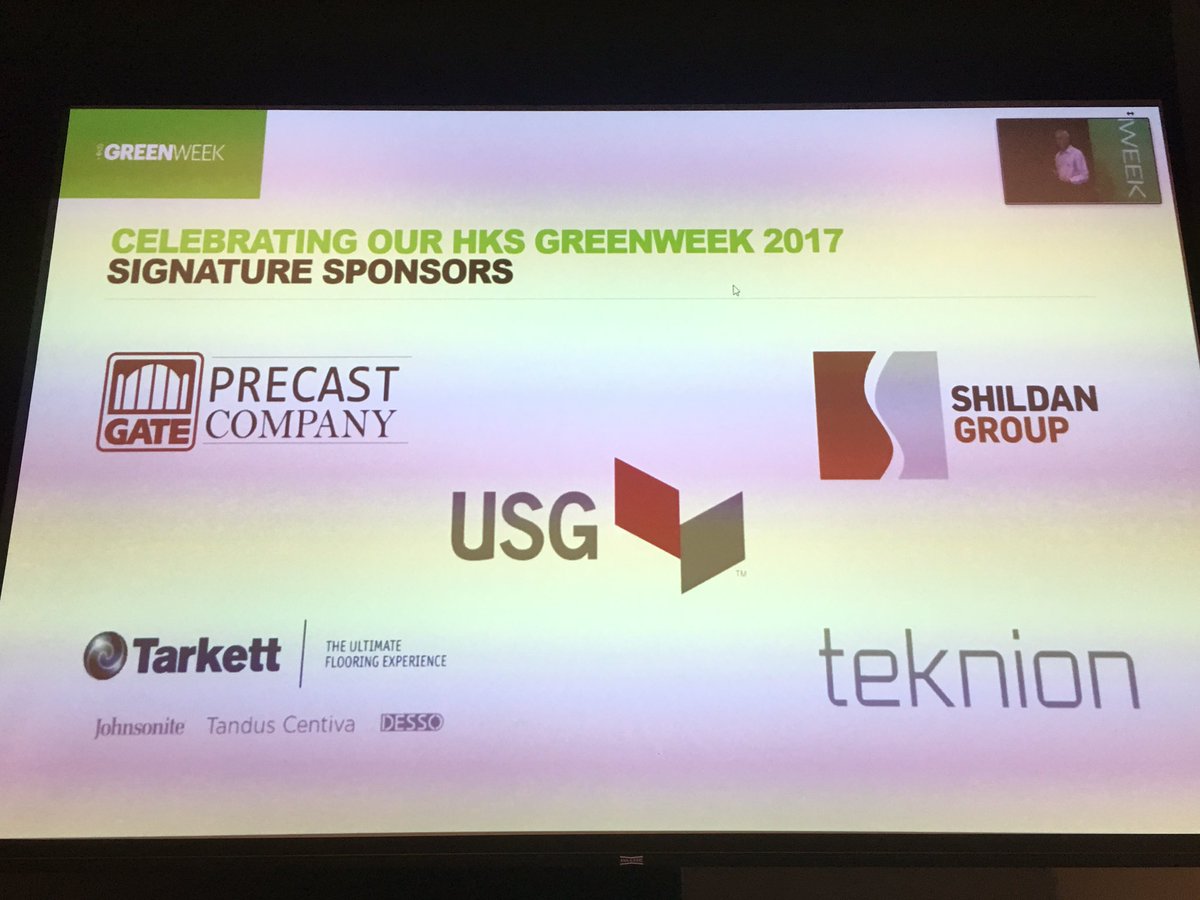 A group of generous and innovative sponsors make <a href="/HKSArchitects/">HKS Architects</a> #GreenWeek possible 👍