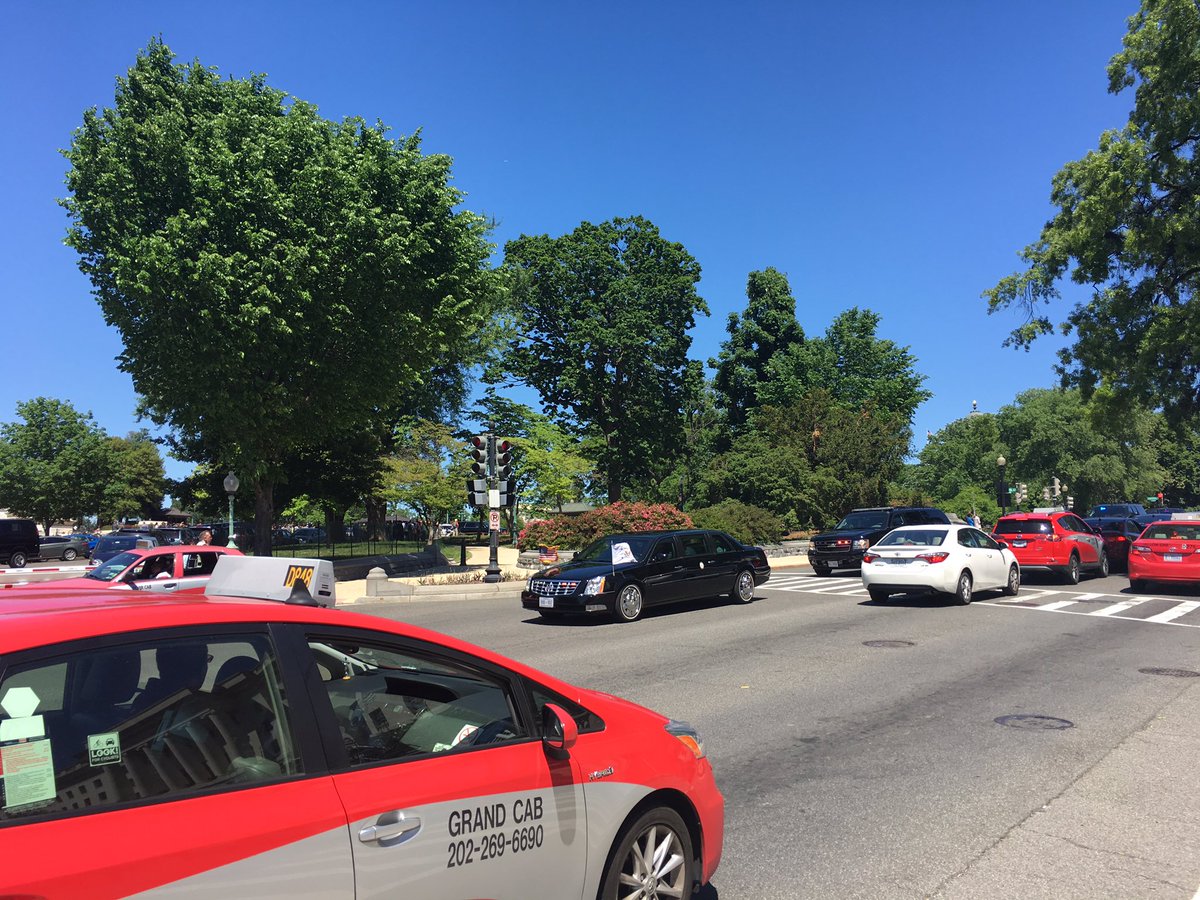 VPOTUS on the way back from the Capitol. #ACSLA2017