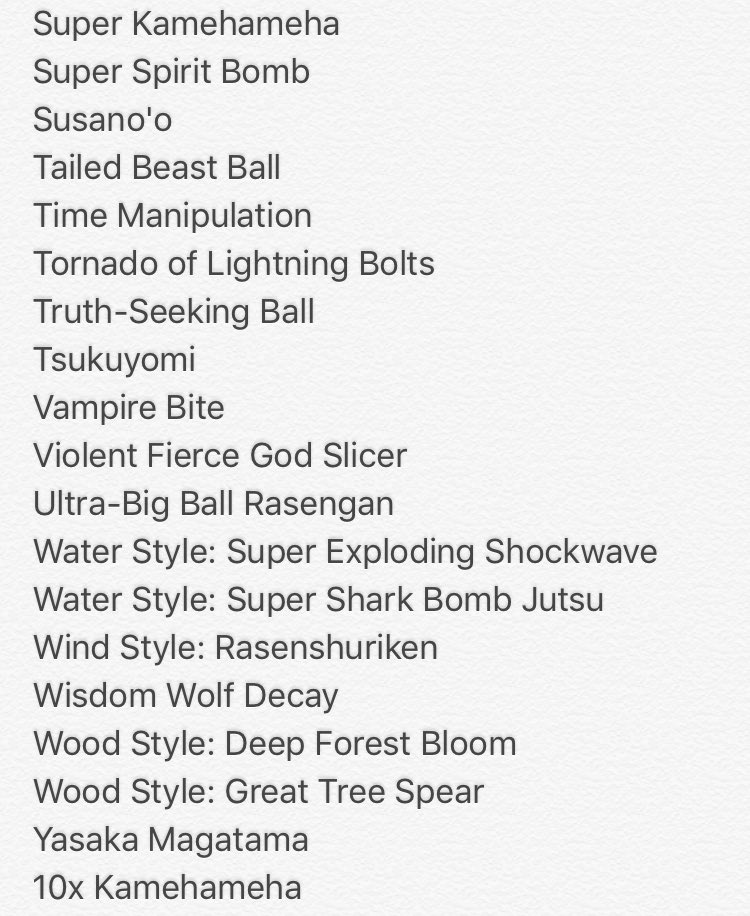 Here are the list of Banned Moves for Royal Melee II: