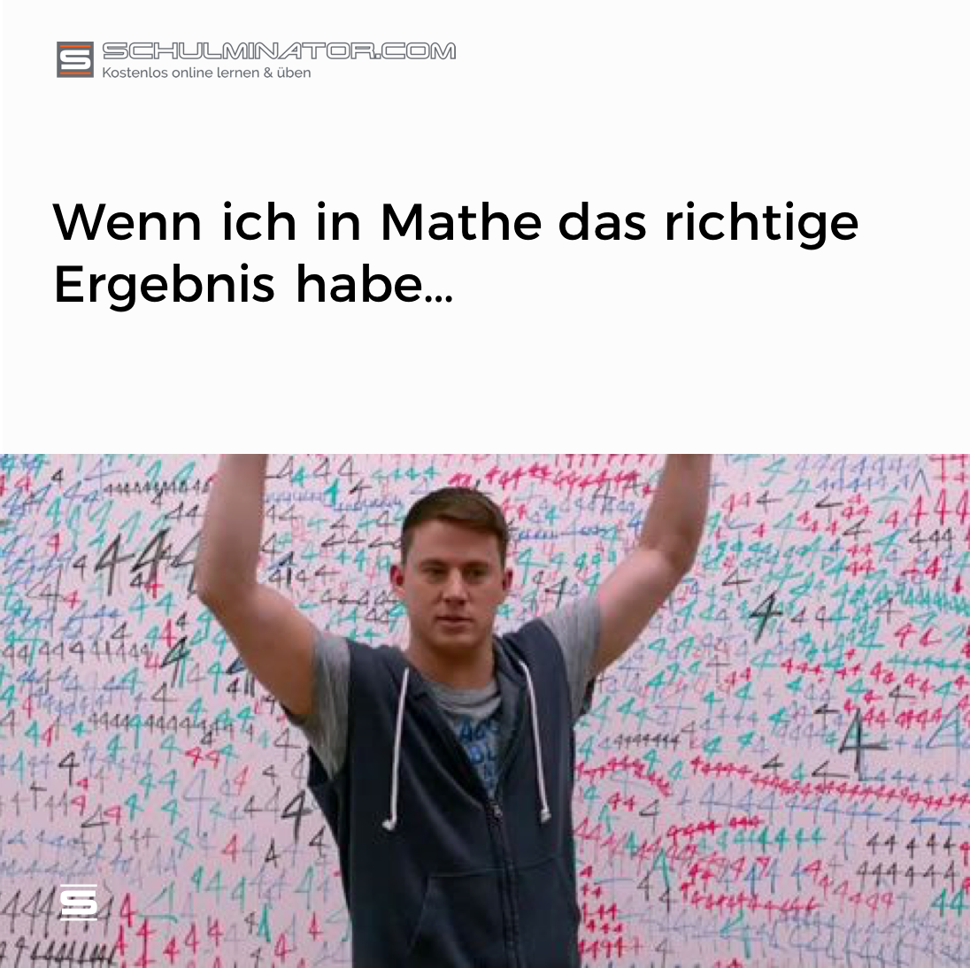 Schulminator Wenn Ich Eine Mathe Aufgabe Richtig Lose Kostenlos Online Mathe Lernen T Co Voudulzzrq Mathe Mathematik Schule Abi Lernen T Co Aim64oqbtv