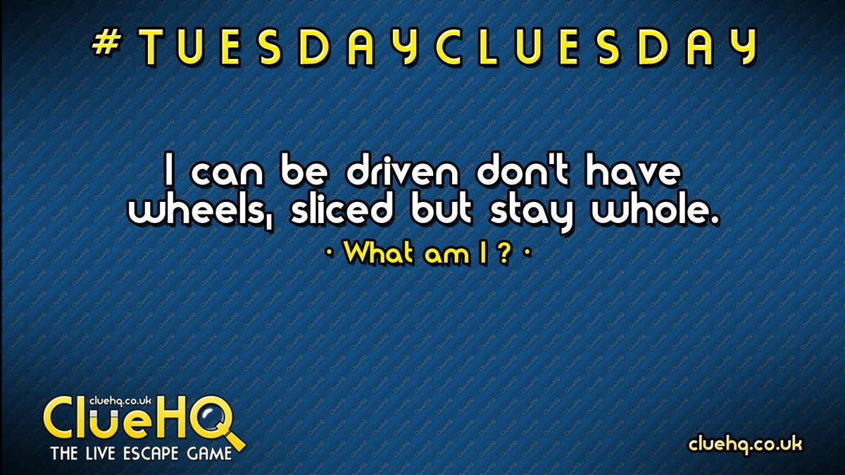 #TuesdayCluesday