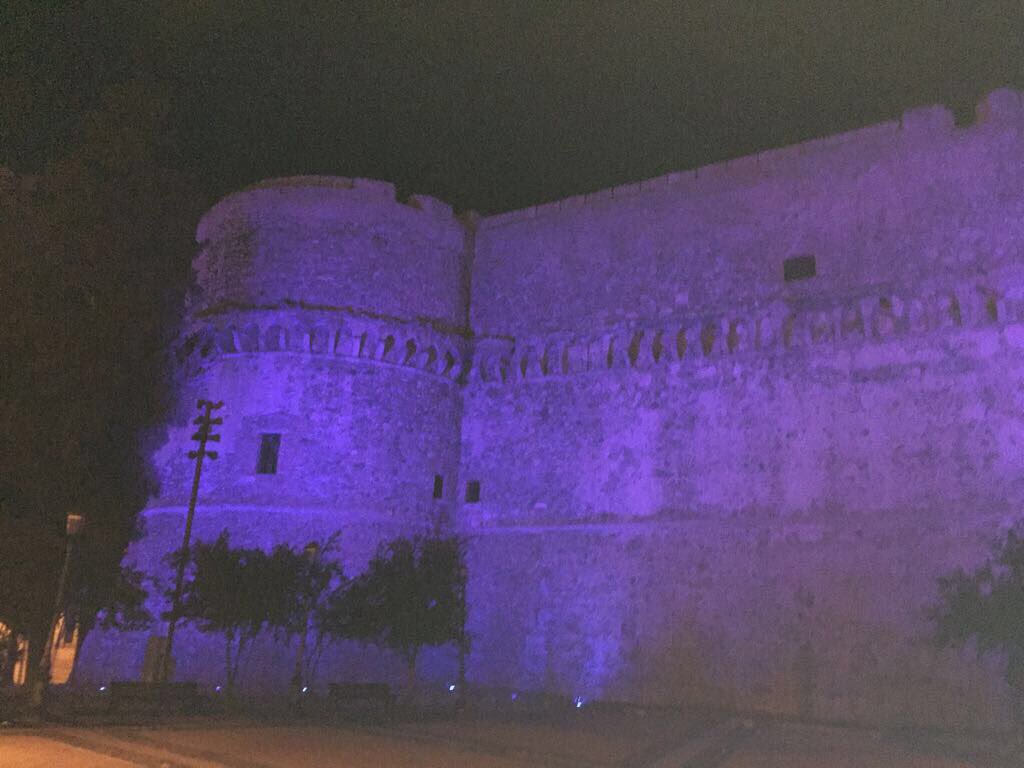 edym_ngo's tweet photo. #MilluminodErasmus live from #ReggioCalabria! 🇪🇺🇮🇹 Our Castello Aragonese is #blue @AgenziaGiovani @AntoninoCast @ESNITALIA we are here! 🇪🇺 https://t.co/Mo89i4smhJ