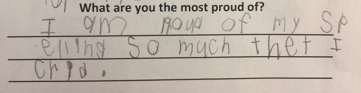 MsByronsClass's tweet photo. Today we are self-assessing the growth in our writing. We have some really proud kids! #riverdaleravens https://t.co/ct37G01BGG