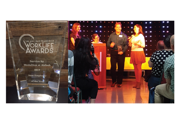 Honored and proud to have received <a href="/TheArcSF/">The Arc SF</a> Work Life Award as the New Employer of the Year along with <a href="/Airbnb/">Airbnb</a> goo.gl/s2MBQ5