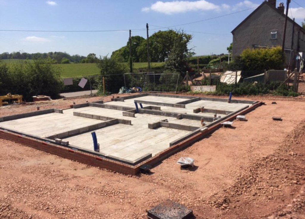 M_DeLacey_Sons's tweet photo. First phase of the ground works complete #tyfreeman #affordablehousing for our client @Mon_Housing, great team performance @guycmarks https://t.co/dWdwqJQ88J