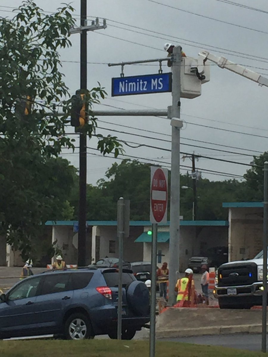 I think this means we are getting close to the end of Blanco Rd construction <a href="/NEISD/">North East ISD</a>