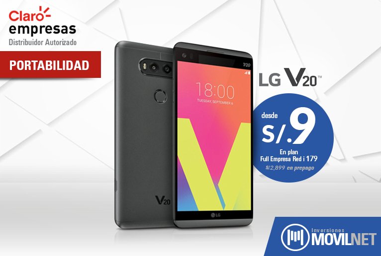 Inv_Movilnet's tweet photo. Portabilidad: LG V20 - Adquiere un Smartphone plan Full Empresa Red i 179 #ClaroEmpresas #RedClaro #Claro → https://t.co/nHrO85eBOJ https://t.co/e6GXLp4KTB