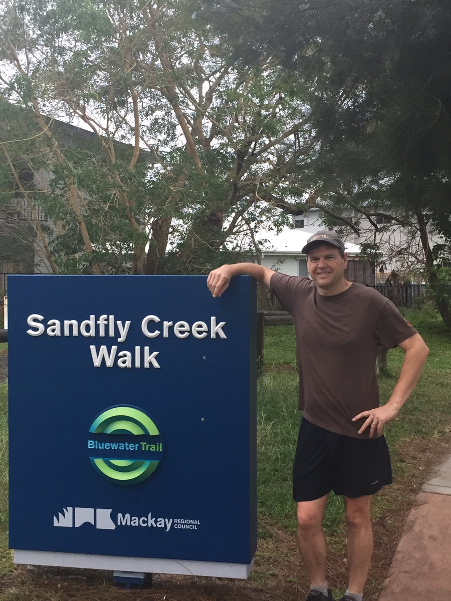 BrettJohnson28's tweet photo. A morning walk with @GlenBeckett before day 2 of the #LGDM2017 gets underway at @mackaycouncil https://t.co/N9ld2SIGP1