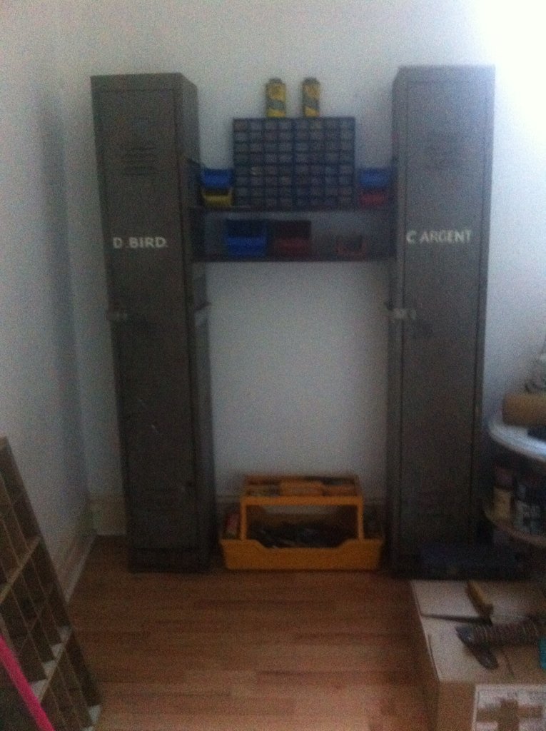 Any ideas for me what I could do with my old 1940s French lockers ? #UpcycledHour #Upcycleit