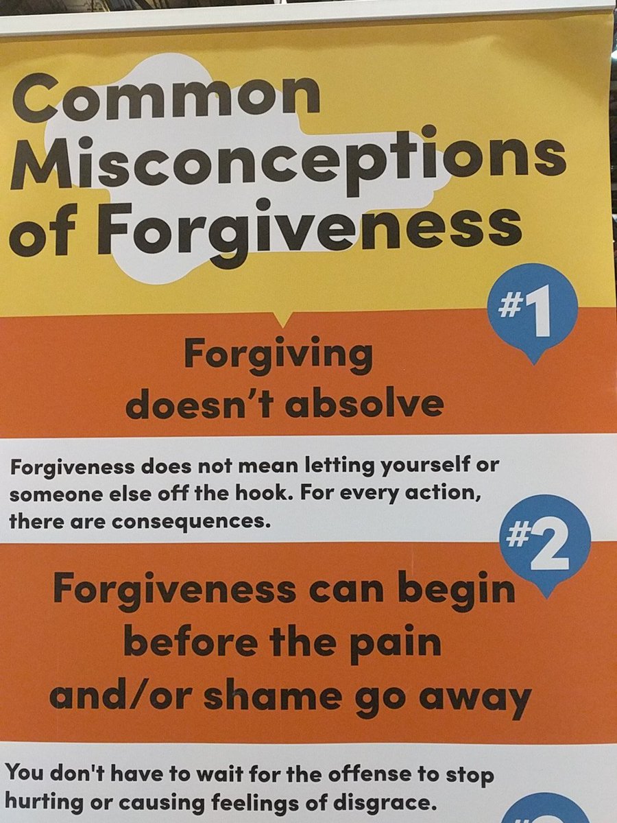 .<a href="/TheJusticeFleet/">The Justice Fleet</a> Common misconceptions about forgiveness #AAM2017 #AAMSMJ