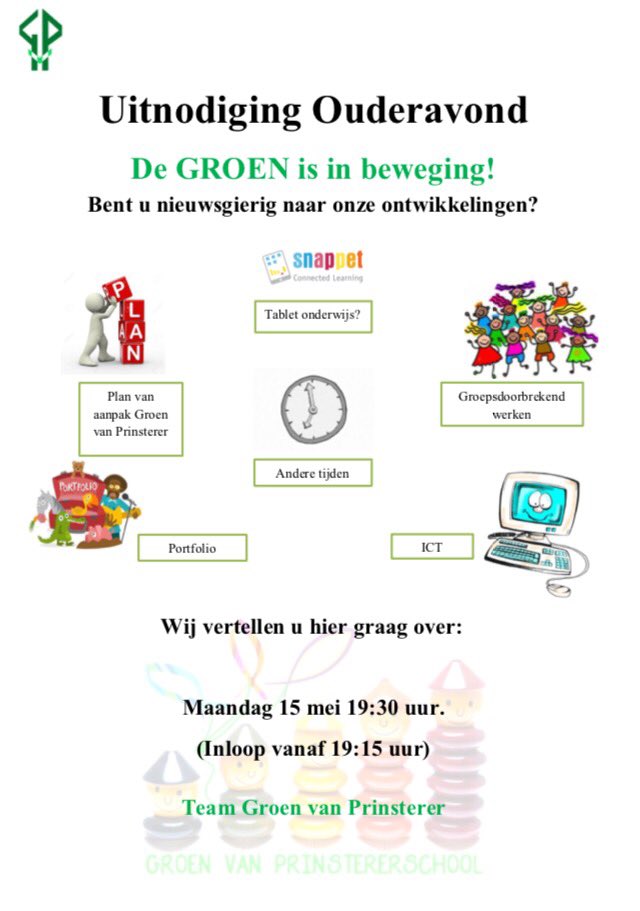 DirectieGroen's tweet photo. Informatieve ouderavond "De GROEN is in beweging!" https://t.co/SOkvlDTWle