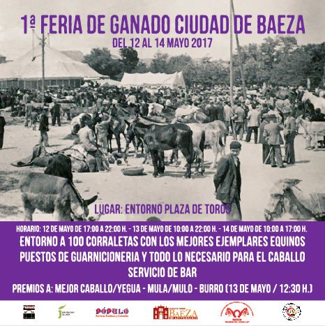 POPULOBAEZA's tweet photo. Del 12 al 14 de mayo en el entorno de la Plaza de Toros de Baeza recuperamos la Feria de Ganado tradicional del siglo pasado  @AytoBaeza https://t.co/ESoePVlAcx