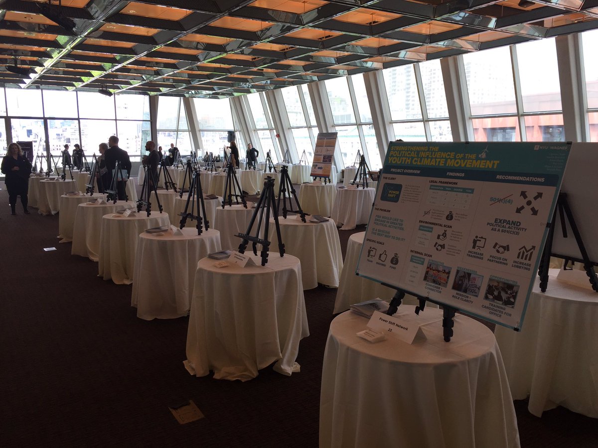 Megan_E_Jackson's tweet photo. Capstone Expo is about to begin! @NYUWagner #whywagner #graduationisalmosthere https://t.co/CUUk4H1OKA