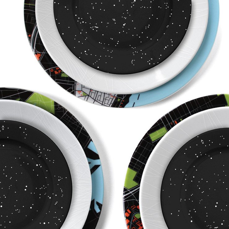 fab__12's tweet image. Seeing stars. And constellation plates. 👌✨  Shop dinnerware by @notNeutral: bit.ly/2qW1Kfs #DesignerCrush