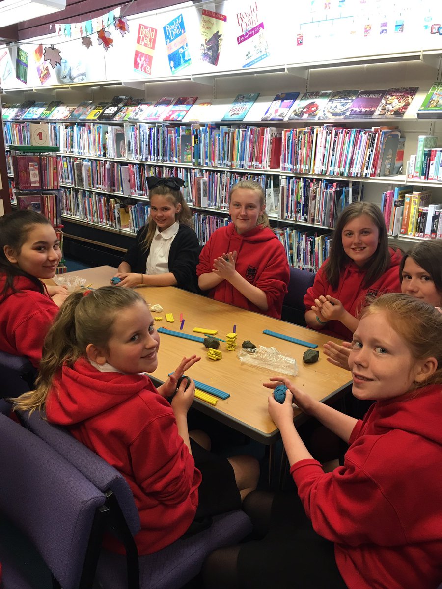 BPS_P7B's tweet photo. Pottery workshop at the library today...it was great fun!!! https://t.co/dU4CaGWXdZ