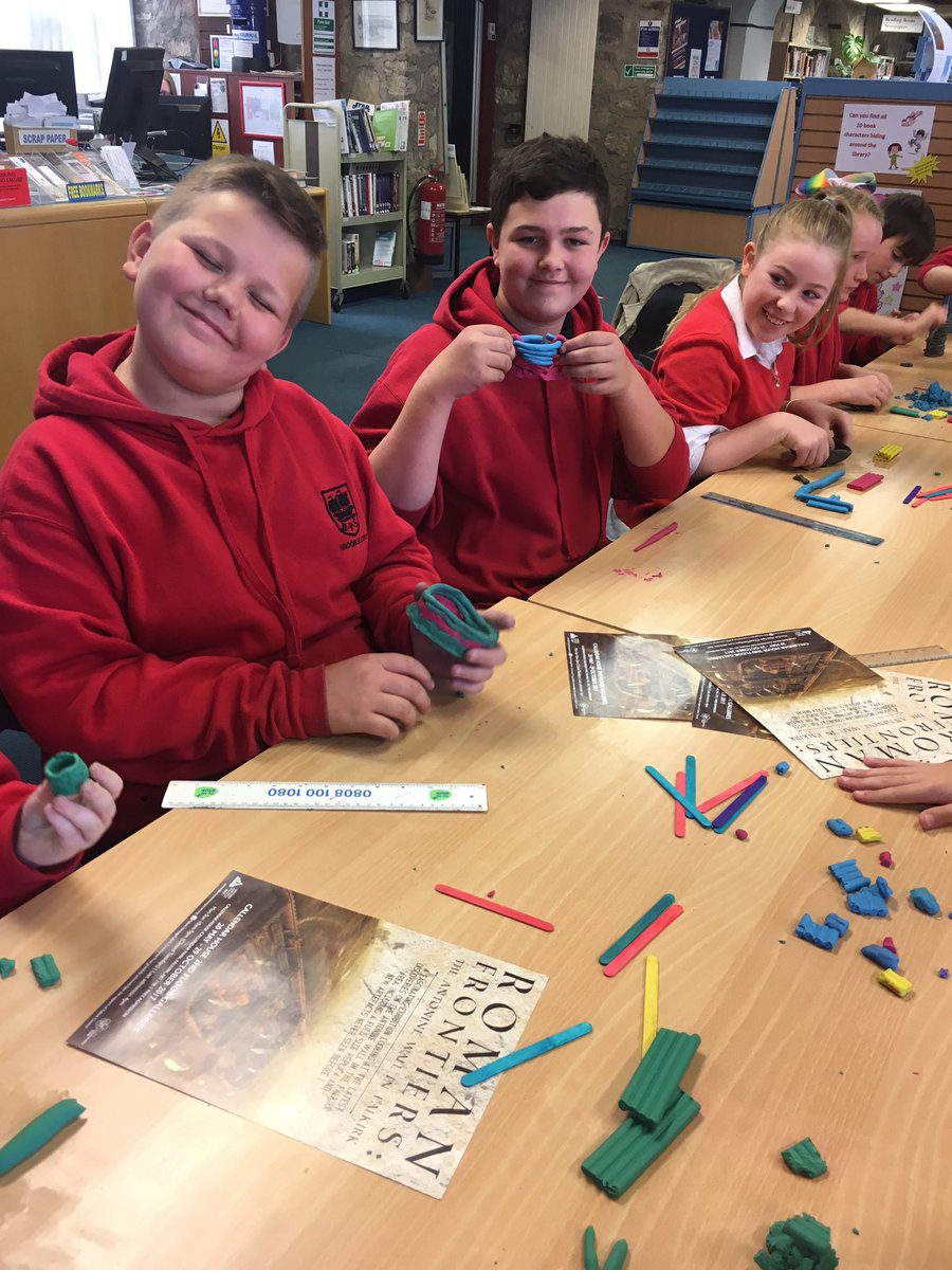 BPS_P7B's tweet photo. Pottery workshop at the library today...it was great fun!!! https://t.co/T8fe3QWbAg