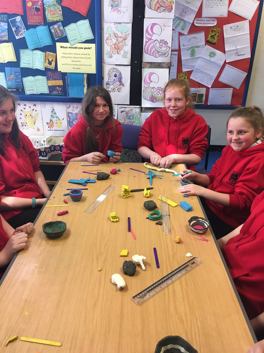 BPS_P7B's tweet photo. Pottery workshop at the library today...it was great fun!!! https://t.co/fJ5f9cjQp7