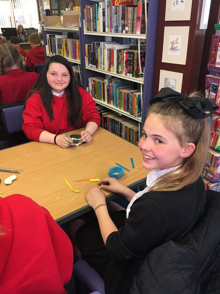 BPS_P7B's tweet photo. Pottery workshop at the library today...it was great fun!!! https://t.co/fJ5f9cjQp7