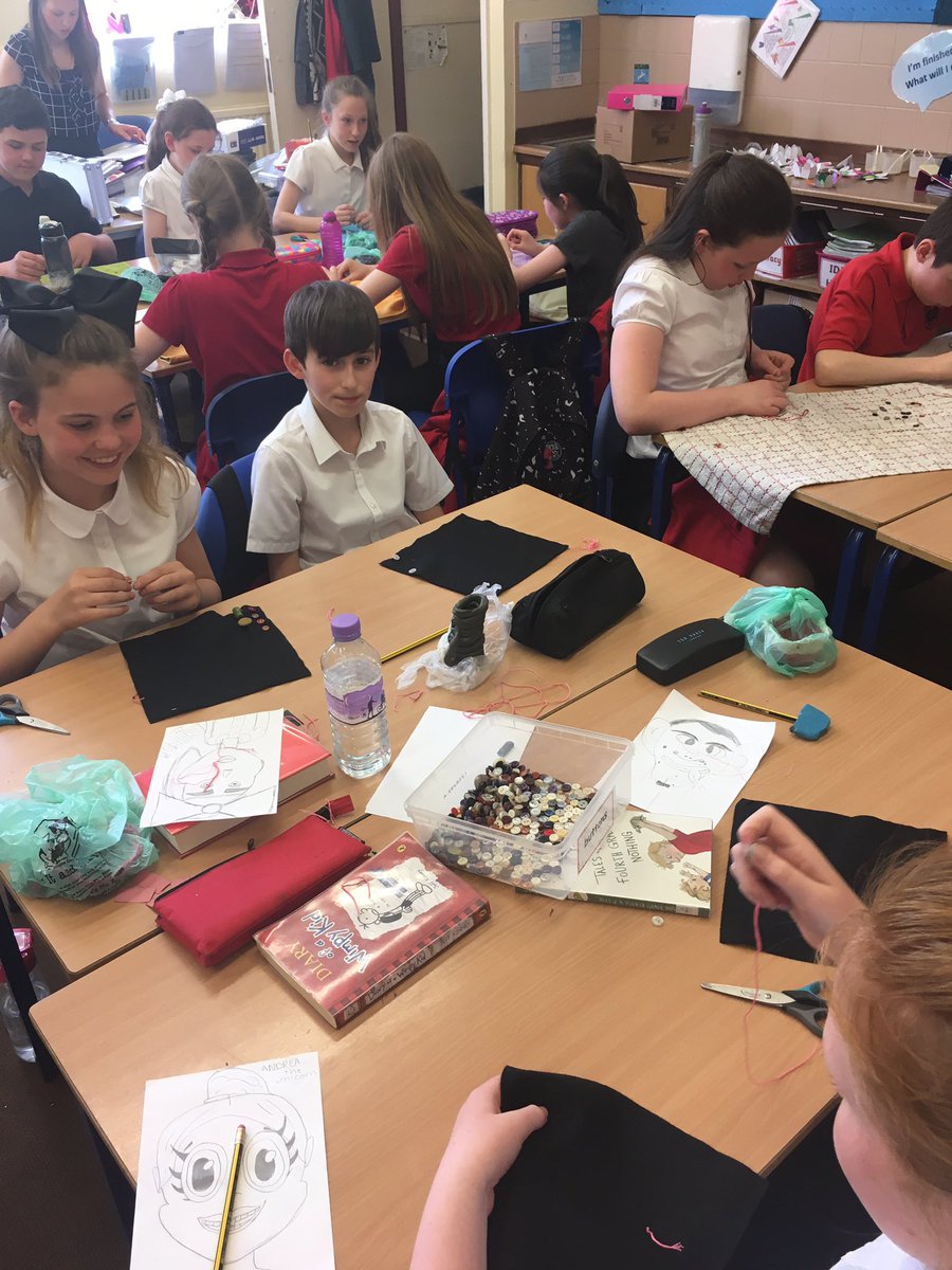BPS_P7B's tweet photo. Sewing on a button #lifeskills https://t.co/U8h7oI4aHO