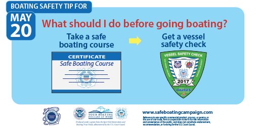 ReadySetWearIt's tweet photo. For each day of National Safe Boating Week we created #SafeBoating tips. Help us share these all week long: https://t.co/qYqxnkSdNN https://t.co/YYB8RxSmtt
