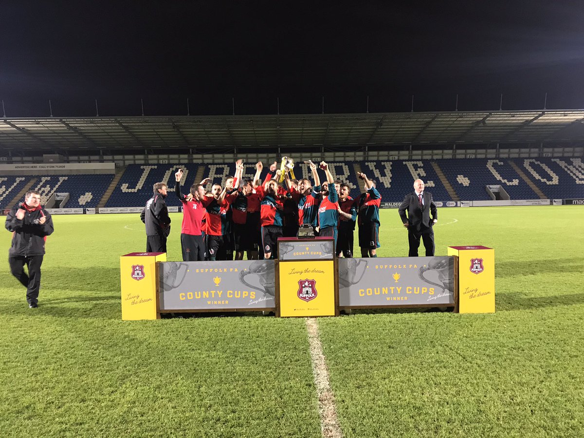 SuffolkFA's tweet image. Junior Cup Final @ColU_Official | Congratulations to @BactonUnited89 on their Junior Cup Victory
